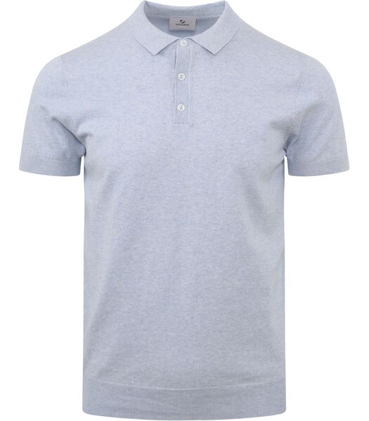 Suitable Kobi Knitted Polo Light Blue