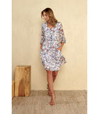 Soepelvallende jurk in pastel bloemenprint image number 0
