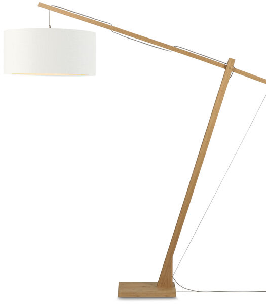 Vloerlamp Montblanc - Bamboe/Wit - 175x60x207cm