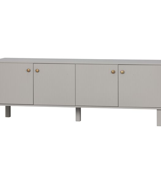 Tv meubel Madu - Grenen - Wolkengrijs - 56x160x46