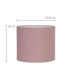Abat-jour cylindre Livigno - Rose - Ø40x30cm image number 2