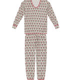 ZOÉ ecru jersey pyjama met print 602 image number 4