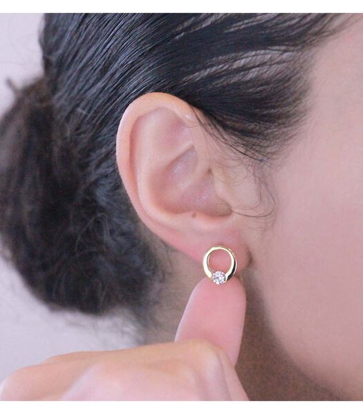 Boucles d'oreilles Mini Ring - Cristal d'Autriche