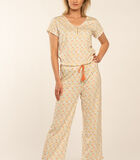 Pyjama korte mouwen corsaire broek FAITH image number 1