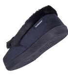 Dames Moccasin Slippers Navy image number 4