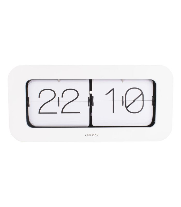 Horloge de table Matiz - Bambou/Blanc - 37x9x16cm image number 1