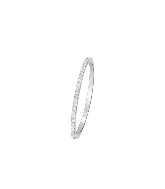 Bague Alliance "Simply you" Or blanc et Diamants image number 0
