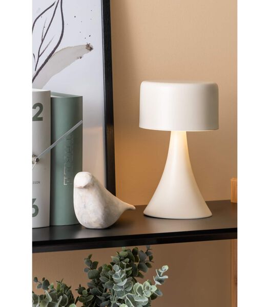 Lampe de Table Nora Led - Blanc - 12.5x12.5x21cm
