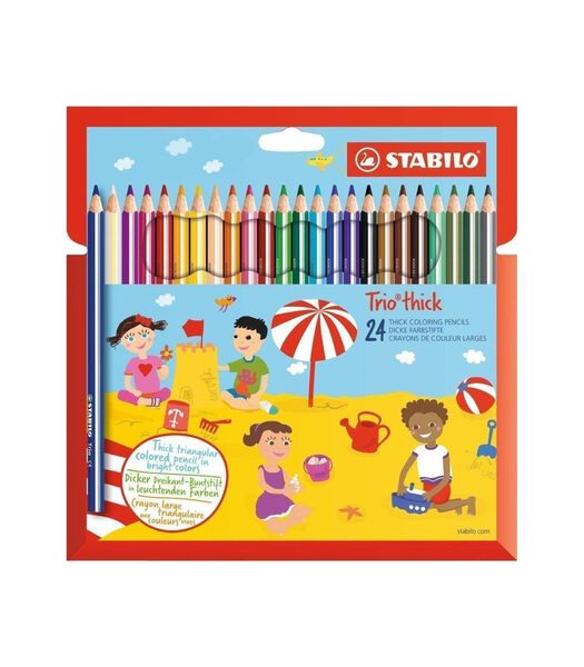 STABILO Trio thick crayon de couleur 24 pièce(s) Multicolore