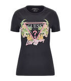Dames-T-shirt Triangle Flower image number 0