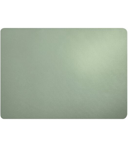 Set de table  - Aspect cuir fin - Menthe - 46 x 33 cm