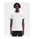 Fred Perry Basis Wit T-Shirt image number 3