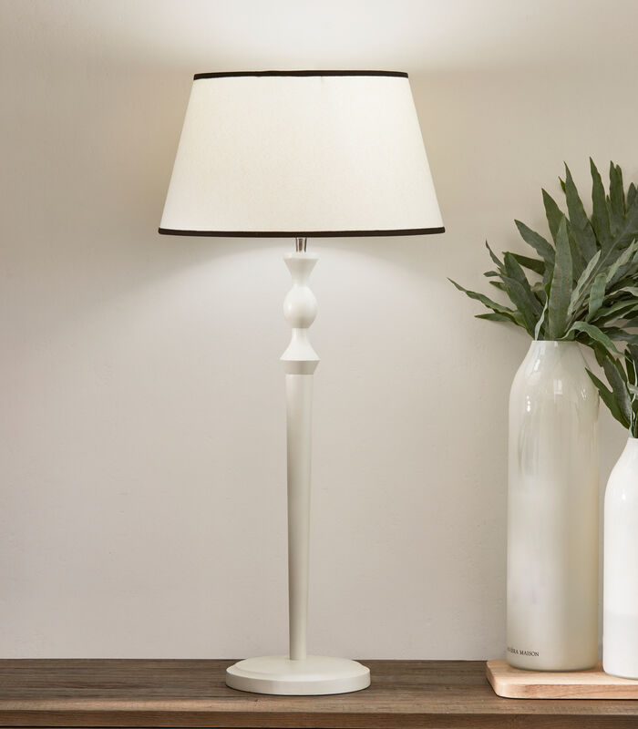 tafellamp woonkamer, Lampenvoet hoog - Warrington - Wit image number 1