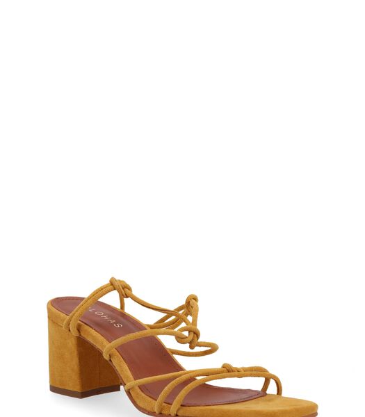 Paloma - Gele suede sandalen