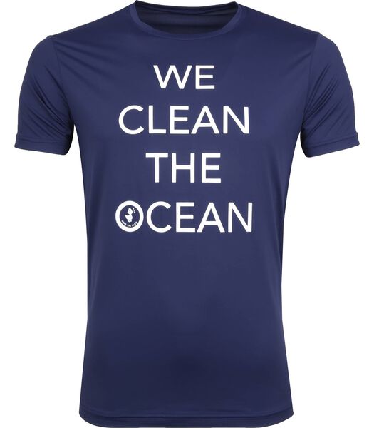 Save The Duck T-shirt Marine Stretch Texte