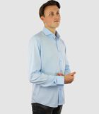 Strijkvrij Overhemd - Lichtblauw - Regular Fit - Bamboe  - Heren image number 3