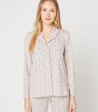 TENDRESSE 406 meerkleurige pyjama met knopen image number 1