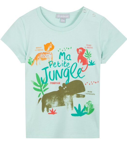 T-shirt met jungle motief