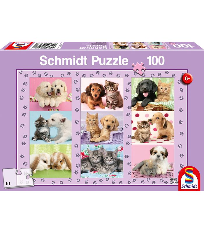 puzzel Mijn Dieren Vrienden - 100 stukjes - 6+ image number 0