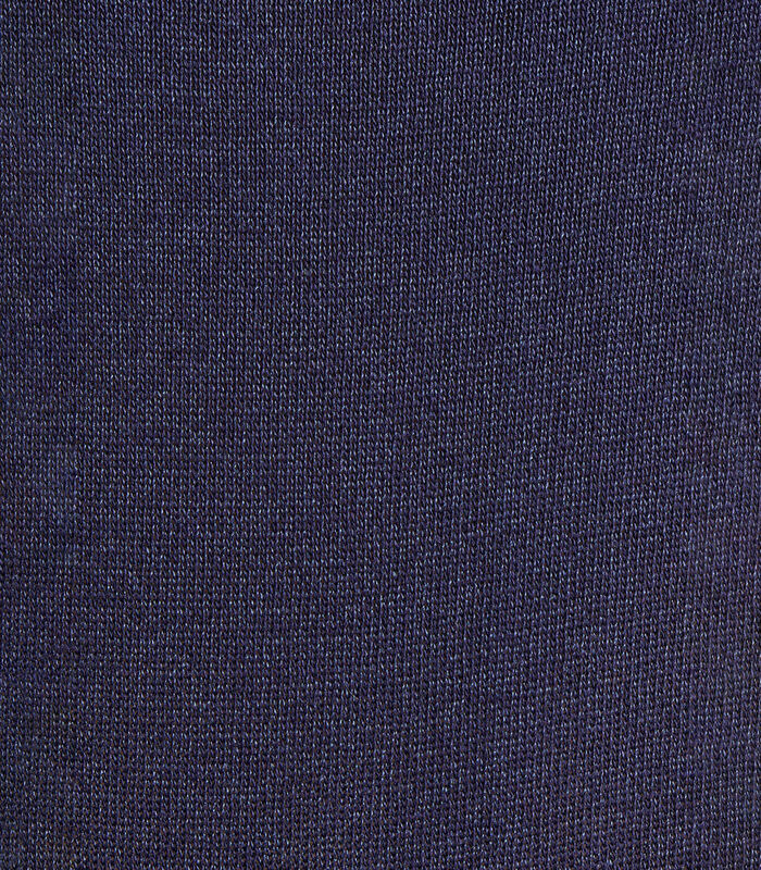 Gilet court bleu marine manches longues col V image number 4