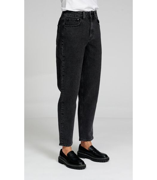 Les jeans mom originaux Performance - Denim noir délavé