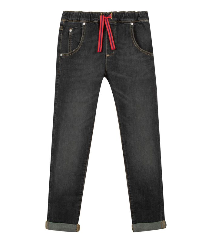 Slanke jeans met elastiek in de taille image number 0