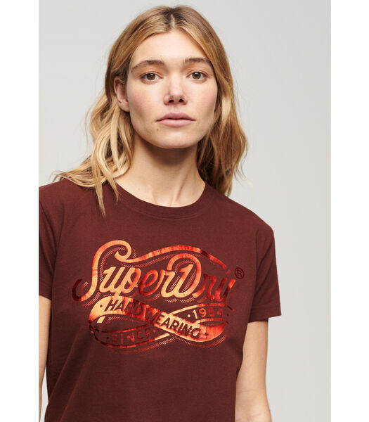 T-shirt ajusté métallisé femme Workwear