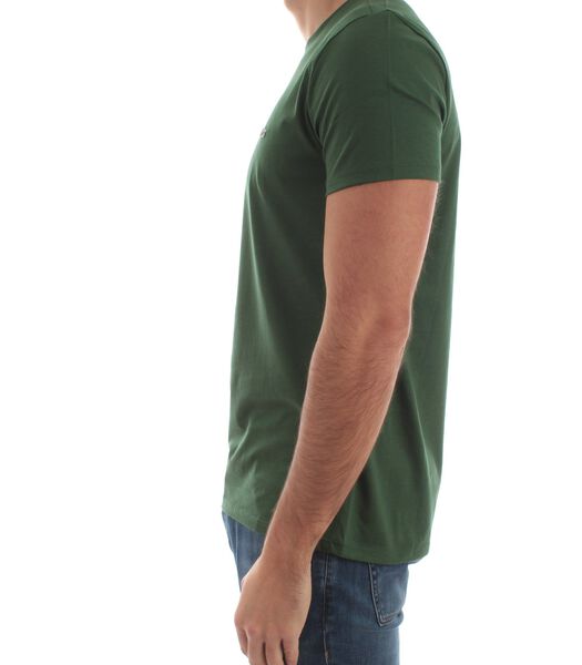 T-shirt Classic In Pima Homme Verde Smeraldo