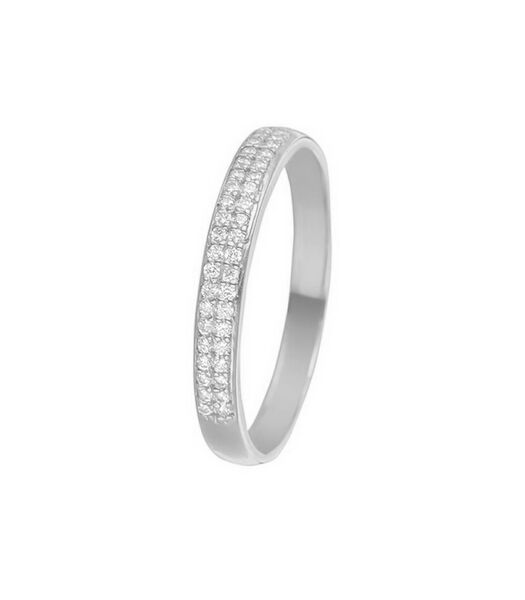 Bague Alliance "Justesse Blanche" Or blanc