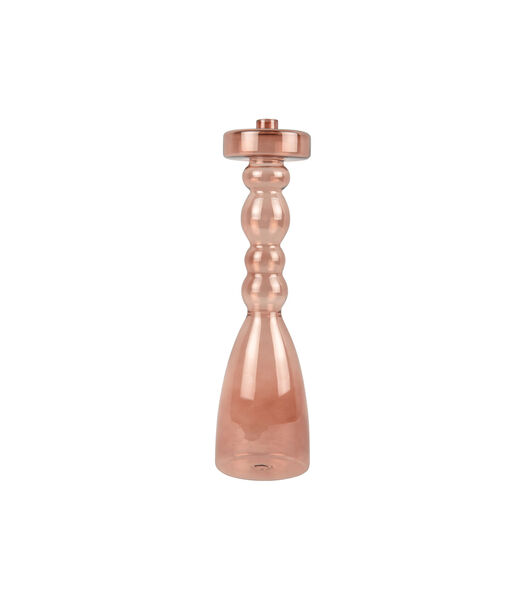 Bougeoir pawn - Rose Tendre - Ø11x39cm