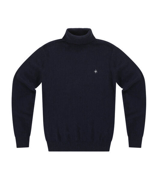 Alsace Roll Neck Sweater - Navy