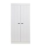 Armoire 2 Portes  - Pin - Blanc - 195x94x53  - Connect image number 1