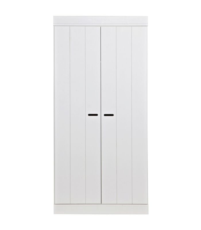 Armoire 2 Portes  - Pin - Blanc - 195x94x53  - Connect image number 1