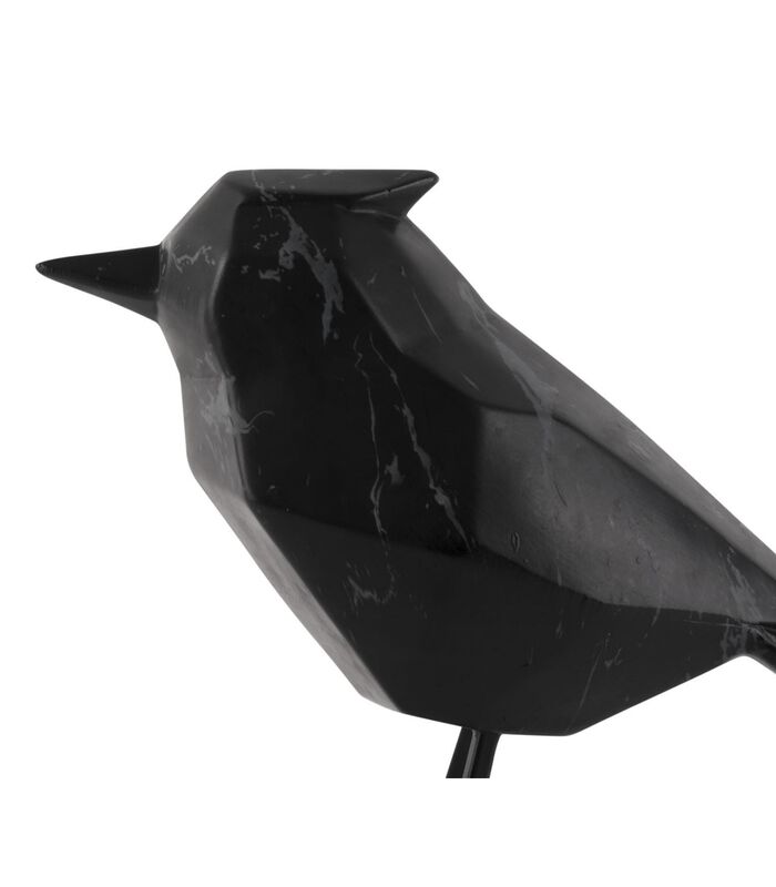 Ornement Bird - Impression en marbre noir - 9x24x18,5cm image number 3