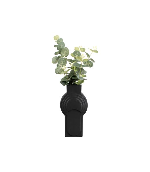 Vase Layer Art - Cercles - Noir - 5x23,5cm
