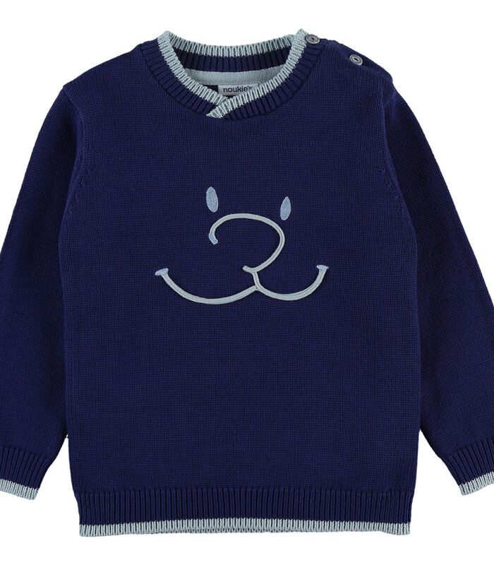 Pull tricot col rond smile image number 1
