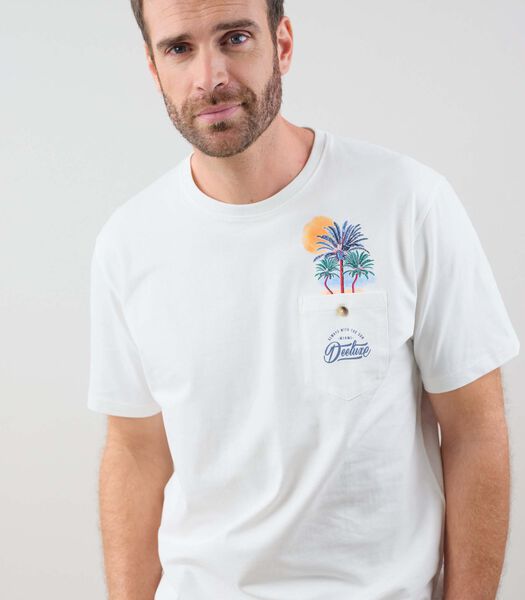CHIQUILES - T-shirt à motif uni pour homme