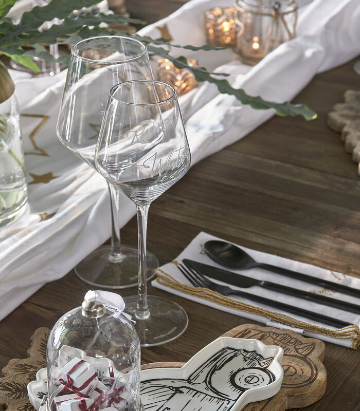 Wijnglazen Witte Wijn - RM White Wine Glass - Transparant - Set 2 Stuks image number 4