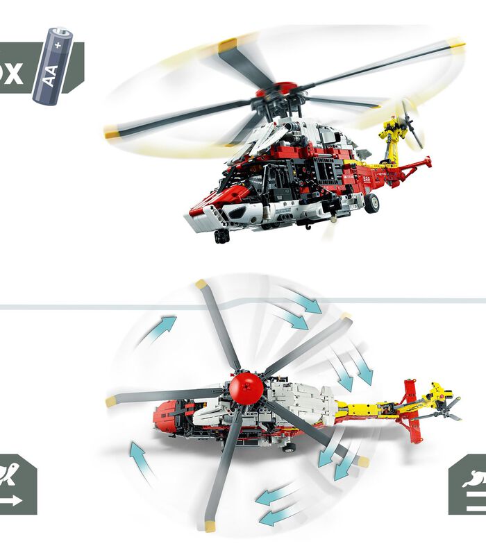 Technic 42145 L’Hélicoptère de Secours Airbus H175 image number 4