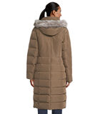 Manteau matelassé à bordure en fourrure synthétique image number 1