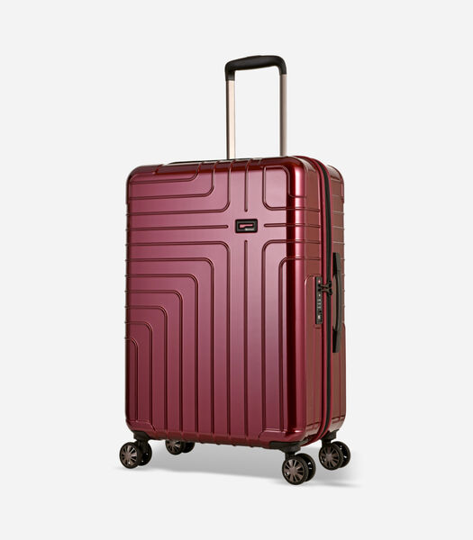 Helios Valise Moyenne 4 Roues Rouge