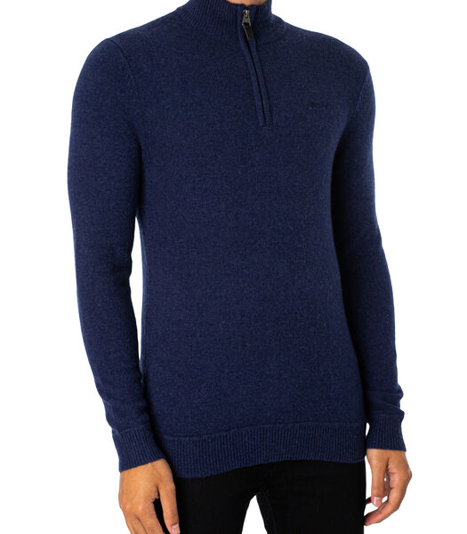 Sweater ESSENTIAL EMB KNIT HENLEY