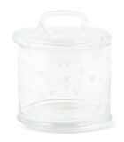 Voorraadpotten Glas Met Deksel - Lovely Heart Storage Jar - Transparant - 1 Stuks image number 1