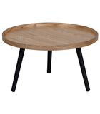 Table d'Appoint - Bois - Natural - 34x60x60  - Mesa image number 0