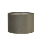 Abat-jour cylindre Vandy - Olive - Ø30x21cm image number 0