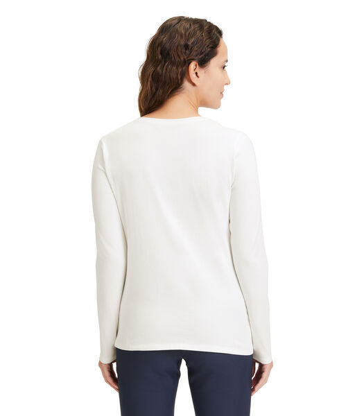 Basic shirt met borduursel