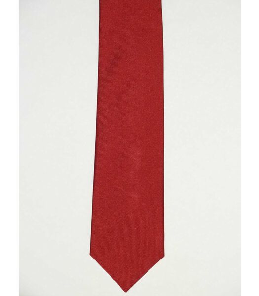 Cravate en soie slimline rouge