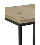 Table d'appoint Yarula - Bois/Noir - 40x40cm image number 3