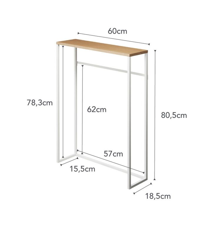 Table console - Tower - Blanc image number 4