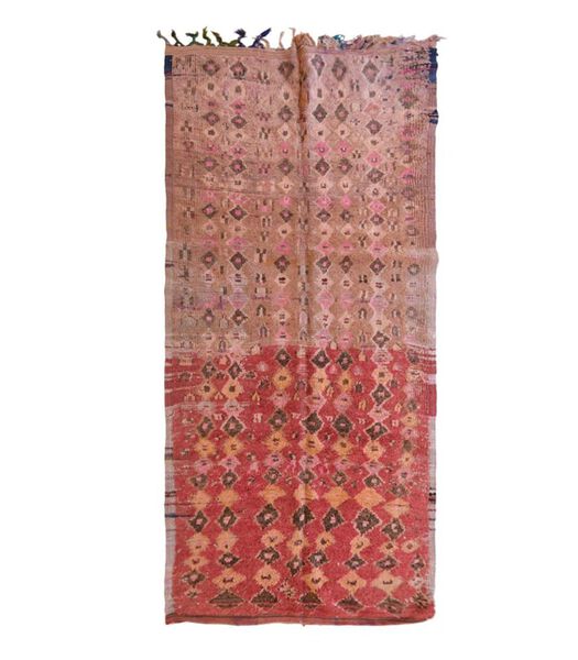 Marokkaans berber tapijt pure wol 260 x 130 cm